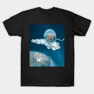 Baby Astronaut with Teddy Bear T-Shirt